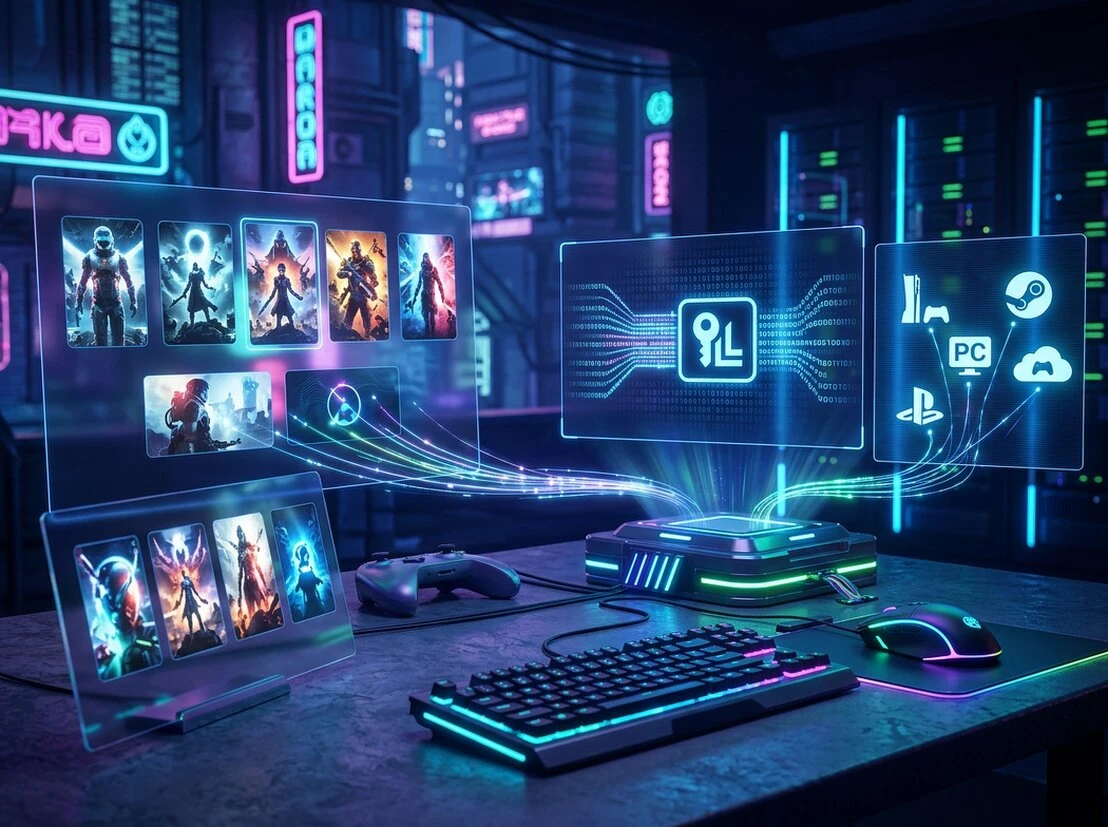 Tarjeta y códigos digitales para juegos y software